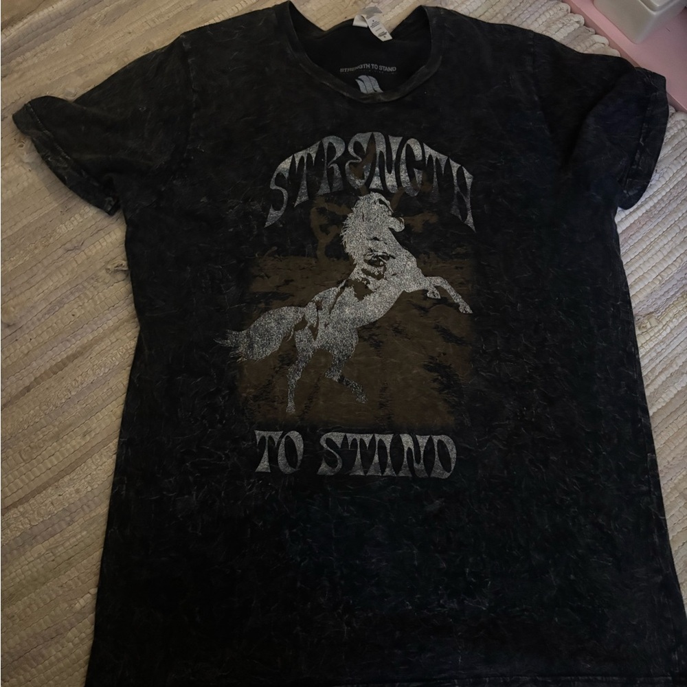 Unisex Black Graphic T-Shirt